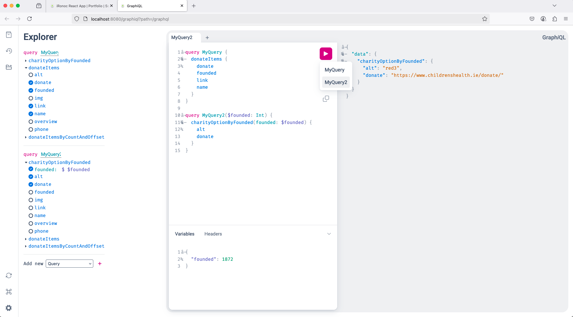 GraphQL Playground (PG)